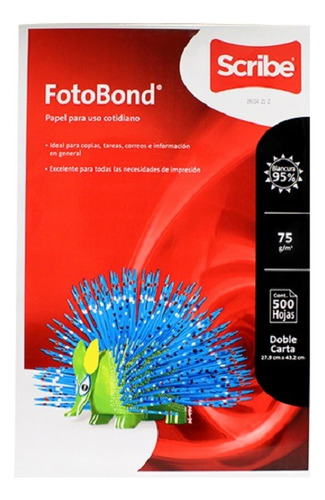 Hojas De Papel Carta Scribe Fotobond 550 Piezas