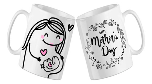 Taza Regalo Tazón Sublimado Diseño Flork Día De La Madre