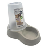 Dispensador Mascota Agua Y Comida 0,65 L Beige Plastiken