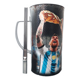 Vaso Guira Messi Campeon Mundial Copa 2022 Afa Con Raspador 