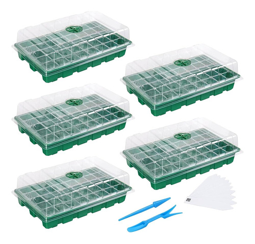 Mixc Seedling Trays Seed Starter Tray, 5-pack Mini Propagato
