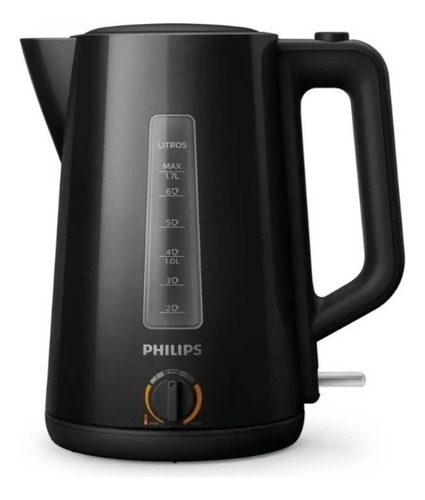 Pava Electrica Philips Hd9368/90 Negra 1.7 L Regulador Mate