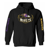 Sudadera Negra Modelo 3 Baltimore Ravens