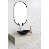 Espelho Oval Banheiro Quarto Sala Moderno Luxo 115x50 Grande