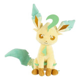 Leafeon Pokémon Pelúcia Original Wct 27cm Evolução Eevee