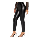 Leggins Calza De Cuerina Tiro Alto Mujer 