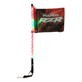 Antena Led Rgb 90 Cm Bandera Rzr Roja Atv Cuatrimotos Rzr 