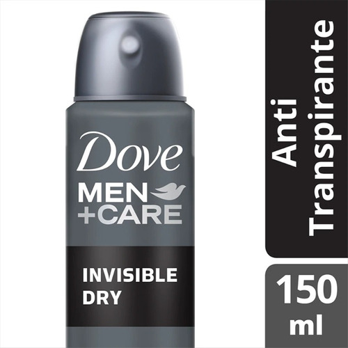 Antitranspirante Aerossol Dove Invisible Dry Men+care 150 Ml