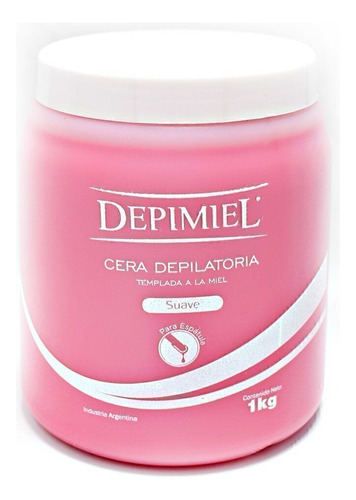 Cera Descartable Suave X 1kg Rosa  Depimiel