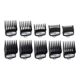 Set Peines De Alza Guia Wahl Premium Metalico X 10 U Color Negro