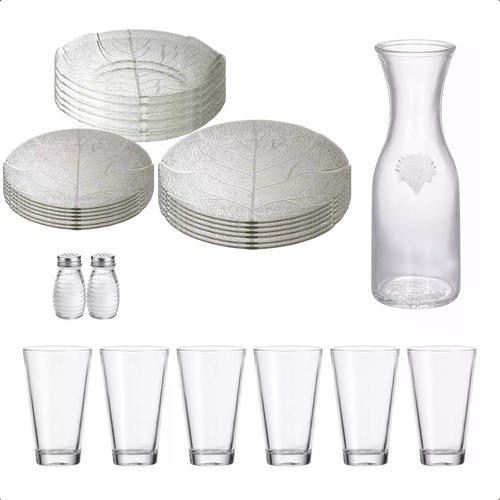 Set De Vajilla Completa Juego De Platos Combo Vasos Kuchen