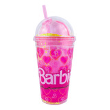 Fun Kids Vaso Con Popote Y Tapa Barbie