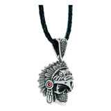 Dije Guerrero Aguila Azteca Plata 925 Collar Para Hombre