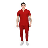 Pijama Medico Quirurgico Jogger Hombre Rojo