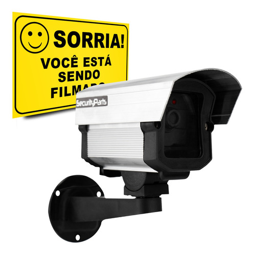 Micro Câmera De Segurança Falsa Security Parts C/ Infra Led