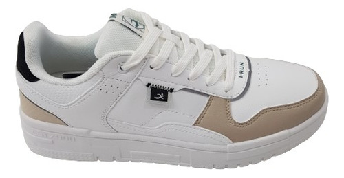 Zapatilla I Run Blanca Con Beige