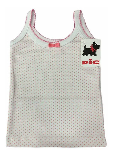 Camiseta Interior Niña Pic Modelo 323 Algodón 3 Piezas
