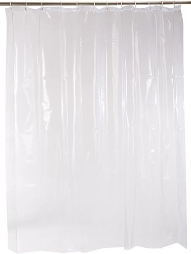 Cortina De Baño Pvc Cristal Transparente Total 150 Micrones