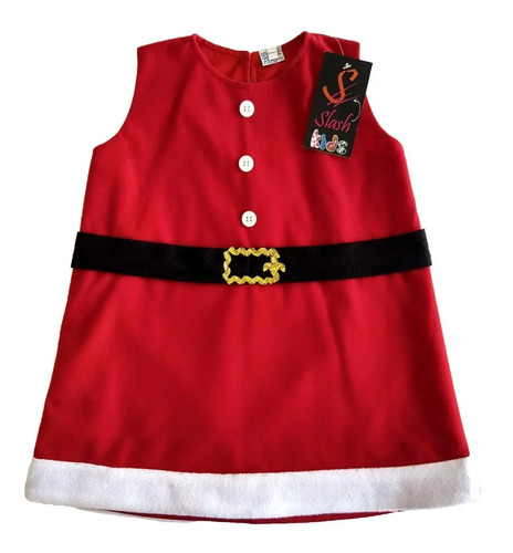 Vestido Papa Noel Santa Claus Forrado Navidad Noche Buena