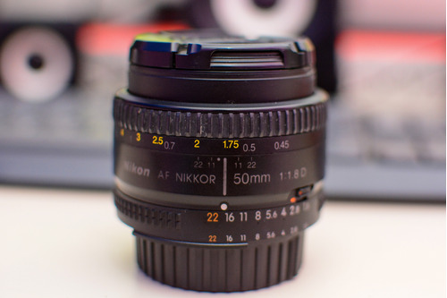 Lente Nikon Af Nikkor 50mm F/1.8d Para Camara