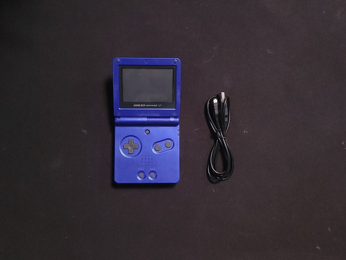 Game Boy Advance Sp Gba 1 Luz 001 Azul B