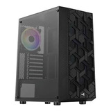 Chasis Gabinete Gamer Aerocool Hive Rgb Vidrio + 3 Fans Argb