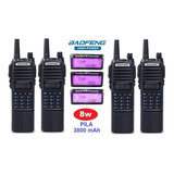 8w 4 Radios Baofeng Uv-82 Hp Con Pila 3800 Mah 