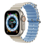 Correa Para Apple Watch Ultra Ocean De Silicón Bicolor