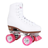 Patines Premium White Quad Rink Para Niñas Blancos Talla 8