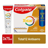 Crema Colgate Antisarro  3 X75 