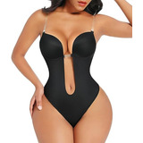 Brasier Sexy Bodysuit Escote Profundo U-pluge Sin Espalda