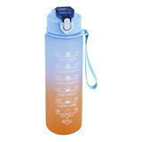 Botella De Agua Motivacional 1 Litro Deportiva Gym