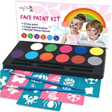 Maydear Kit De Pintura Facial Para Niños Con 12 Colores Seg