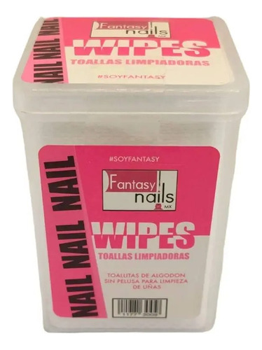 Wipes Toallas Limpiadoras Gasas Uñas Pestañas , Fantasy Nail