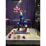 Figura De Acción  Capitán América Yamaguchi Revoltech De Kaiyodo