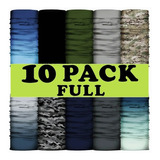 10 Pack Bandana - Multifunción Bandana-cacería, Moto, Pesca