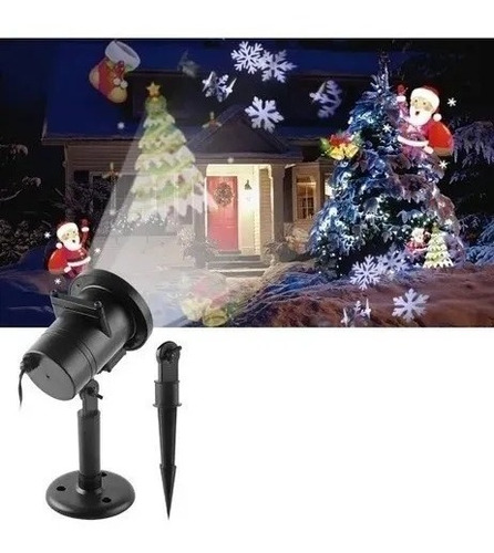 Projetor Natal Led Natalino Desenhos Laser Espeto Jardim