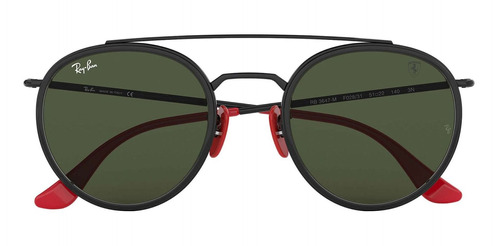 Óculos De Sol Unissex Ray-ban Rb3647-m F028/31 Linha Ferrari