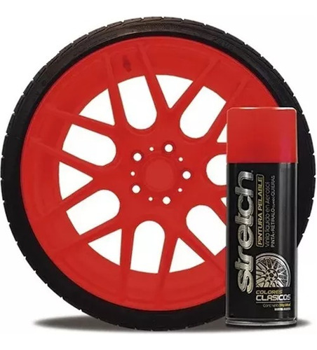 Stretch Pintura Removible Rojo Mate - Warnes Wheels