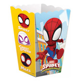 6pz Cajita Fantasía Dulces Palomera Fiesta Spidey 0spd0