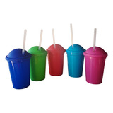 Vaso Plastico Milkshake Para Souvenir Pack X10
