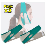 Pack X2 Faja Mentonera Papada Modelador Facial Mejillas