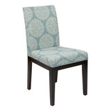 Ave Six Dakota Upholstered Parsons Chair With Espresso ...