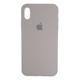 Estuche Protector Silicone Case Para iPhone XS Max Gris