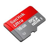 Cartão De Memória  16gb Sandisk Ultra Class 10 Microsd Hc Co