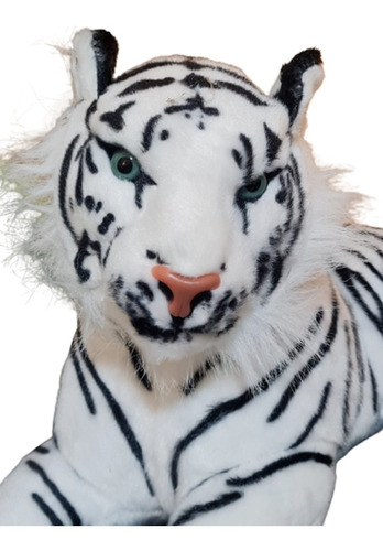 Tigre De Peluche Blanco 50cm
