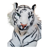 Tigre De Peluche Blanco 50cm