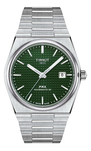 Reloj Hombre Tissot Prx Powermatic 80 Acero | Carátula Verde