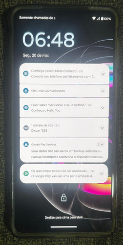 Smartphone Tela 6,7 Edge 20 Pro 256gb 12gb Ram Azul Motorola