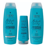 Kleno Perfect Curly, Shampoo, Acondicionador, Mascara Ph 3.5